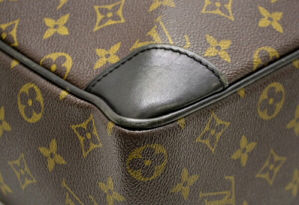 11480017 2 Louis Vuitton Monogram Macassar Porte de Cumin Voyage GM Document Bag Canvas Brown