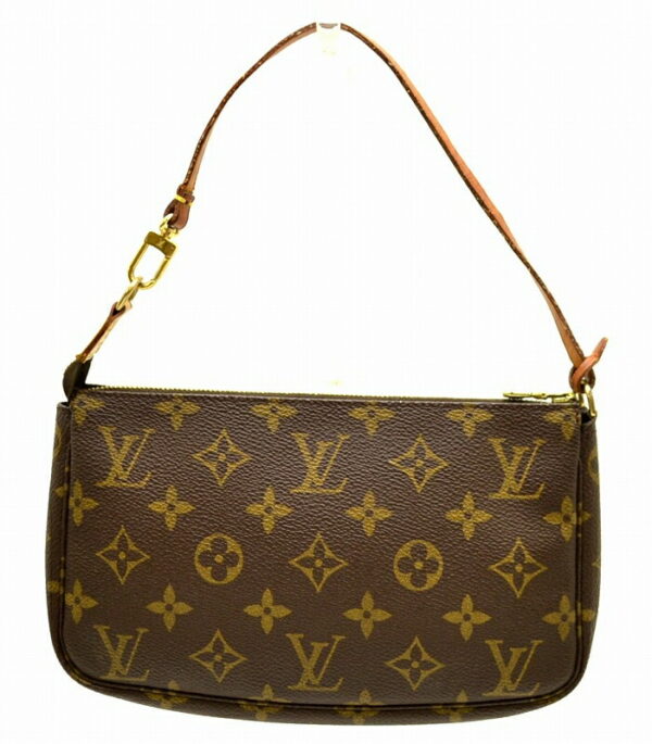 11480366 Louis Vuitton Monogram Pochette Accessory Pouch Canvas Brown