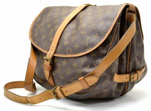 11480379 1 Louis Vuitton Monogram Saumur 35 Crossbody Bag Canvas Brown