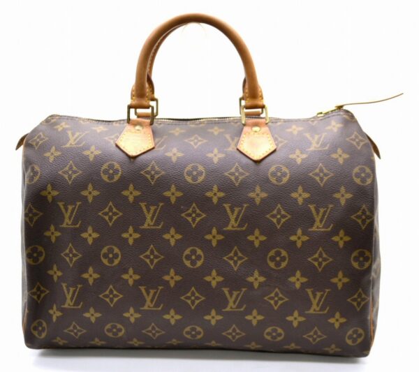 11480573 Louis Vuitton Monogram Speedy 35 Bag Canvas Brown