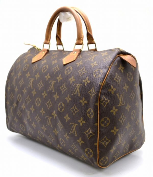 11480573 1 Louis Vuitton Monogram Speedy 35 Bag Canvas Brown