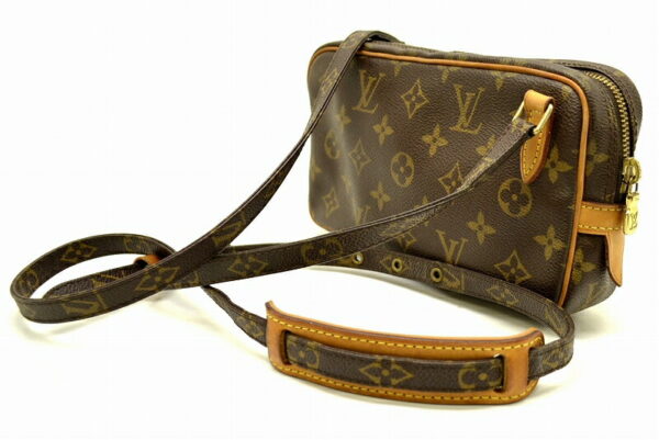 11480709 1 Louis Vuitton Monogram Marly Bandouliere Bag Canvas Brown