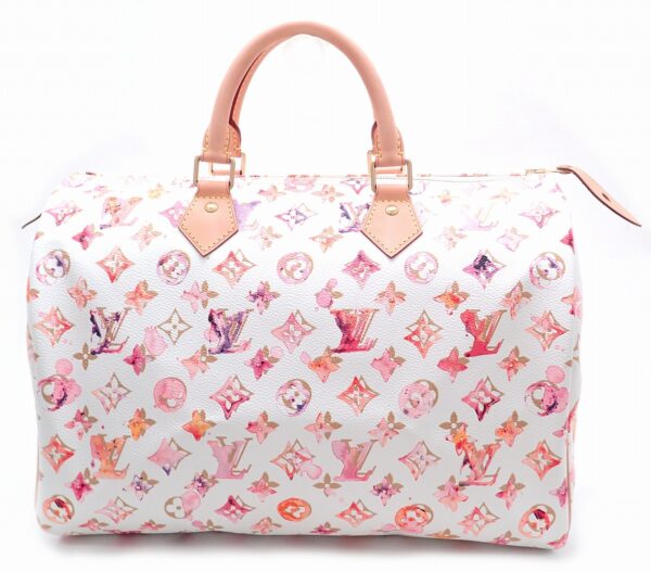 11480835 Louis Vuitton Monogram Water Color Speedy 35 Bag Canvas Bron