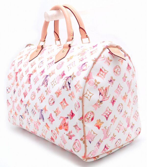 11480835 1 Louis Vuitton Monogram Water Color Speedy 35 Bag Canvas Bron