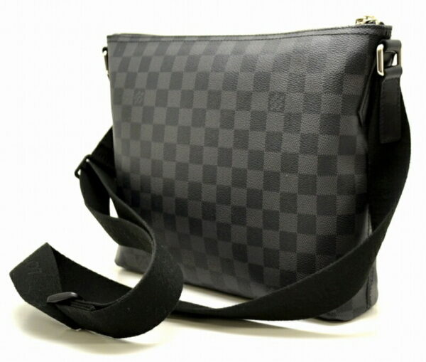 11480845 1 Louis Vuitton Damier Graphite Mick PM Crossbody Bag Canvas Black