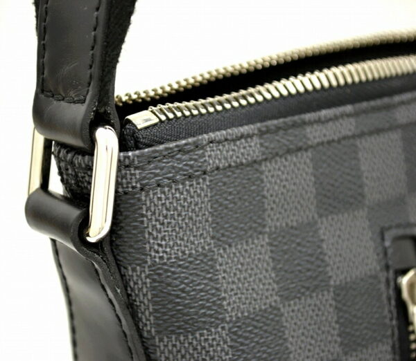 11480845 6 Louis Vuitton Damier Graphite Mick PM Crossbody Bag Canvas Black