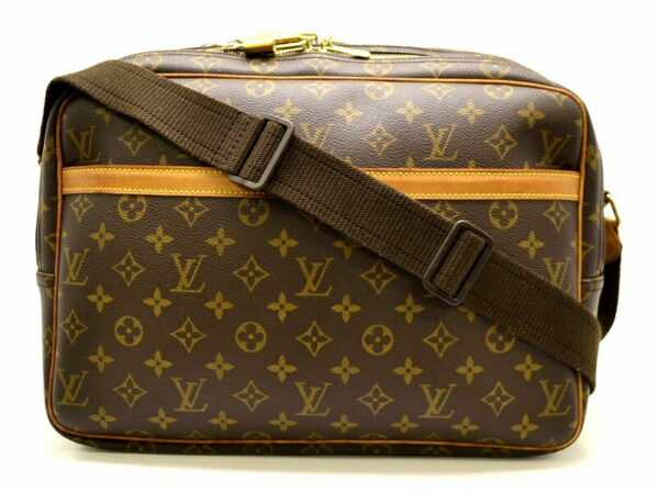 11480865 Louis Vuitton Monogram Reporter GM Crossbody Bag Canvas Brown