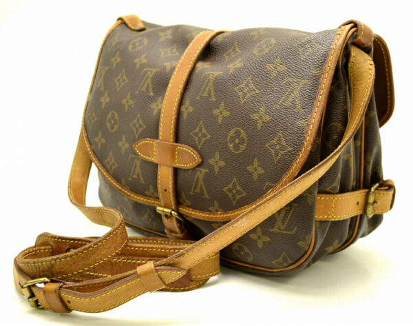 11481000 1 Louis Vuitton Monogram Saumur 30 Crossbody Bag Canvas Brown