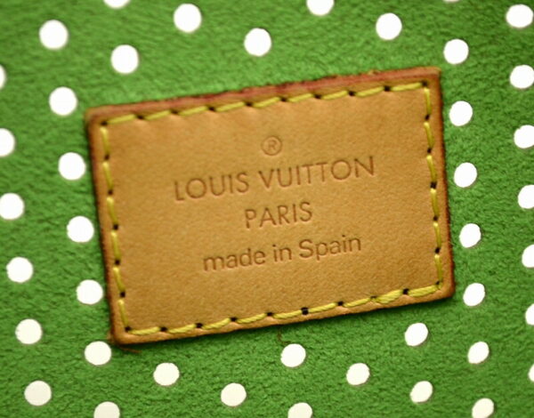 11481142 8 Louis Vuitton Monogram Perfo Pochette Accessory Pouch Canvas Green