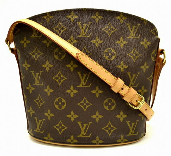 11481143 Louis Vuitton Monogram Drouot Crossbody Bag Canvas Brown