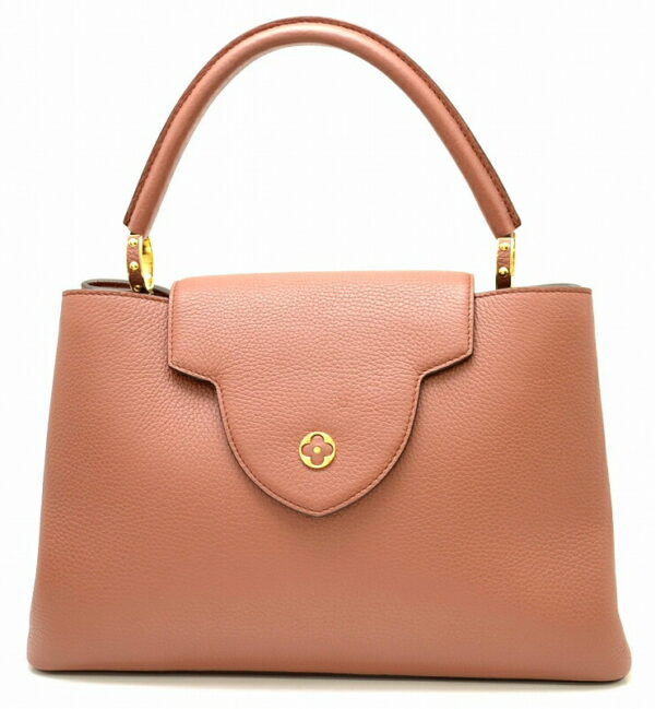 11481278 Louis Vuitton Capucines MM Handbag Taurillon Leather Pink