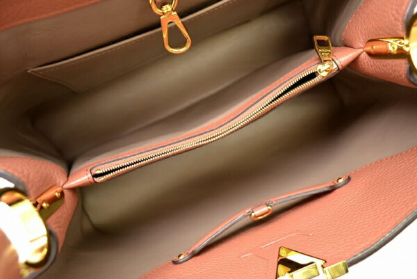 11481278 4 Louis Vuitton Capucines MM Handbag Taurillon Leather Pink