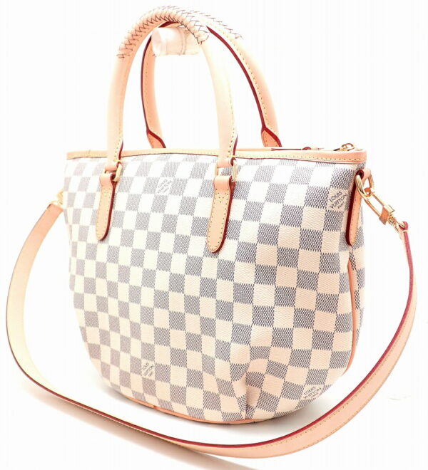 11481300 1 Louis Vuitton Riviera PM Tote Bag Damier Azur White