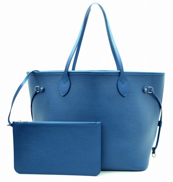 11481321 Louis Vuitton Neverfull MM Tote Bag Epi Blue