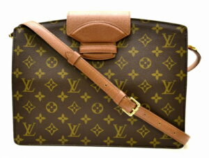 11481551 Louis Vuitton Cartesier GM Monogram Shoulder Bag Brown