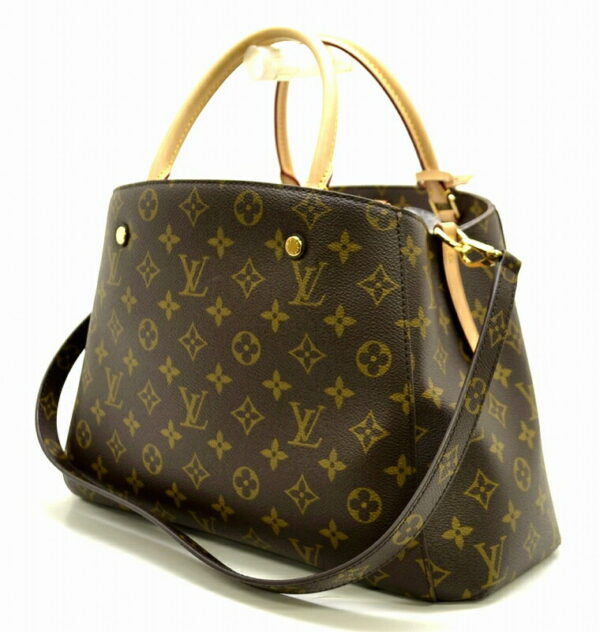 11490097 1 Louis Vuitton Montaigne MM Handbag Monogram Brown