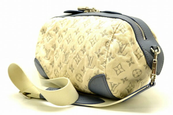 11490176 1 Louis Vuitton Pochette Round Shoulder Bag Monogram Denim Blue