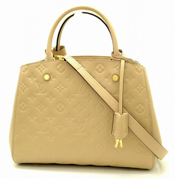 11490662 Louis Vuitton Montaigne MM Handbag Monogram Beige