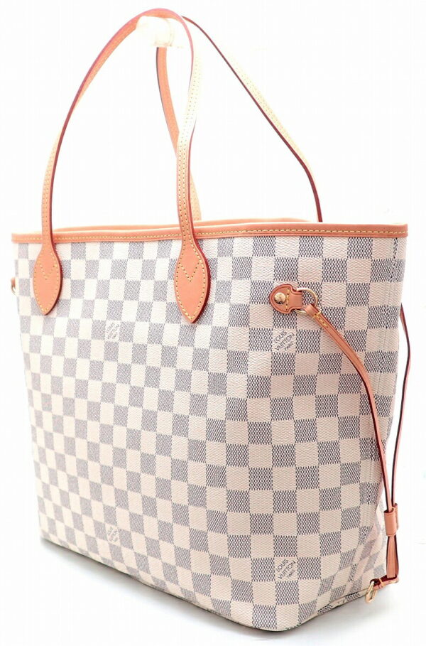 11490758 1 Louis Vuitton Neverfull MM Tote Bag Damier Azur White