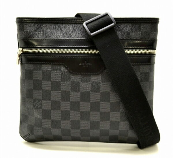 11490924 Louis Vuitton Thomas Shoulder Bag Damier Graphite Black