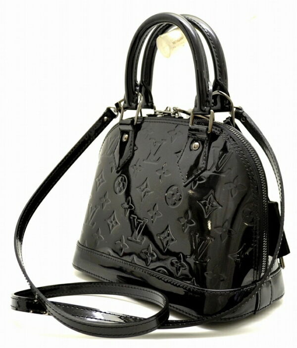 11490943 1 Louis Vuitton Alma BB Handbag Vernis Black