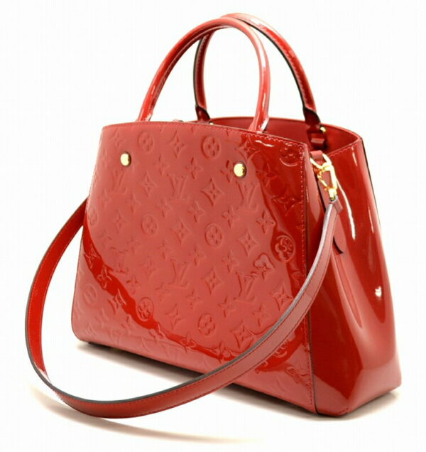 11491313 1 Louis Vuitton Montaigne MM Handbag Vernis Red