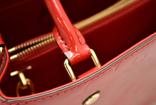 11491313 5 Louis Vuitton Montaigne MM Handbag Vernis Red