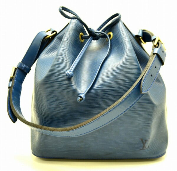 11491509 Louis Vuitton Petit Noe Drawstring Bag Epi Blue