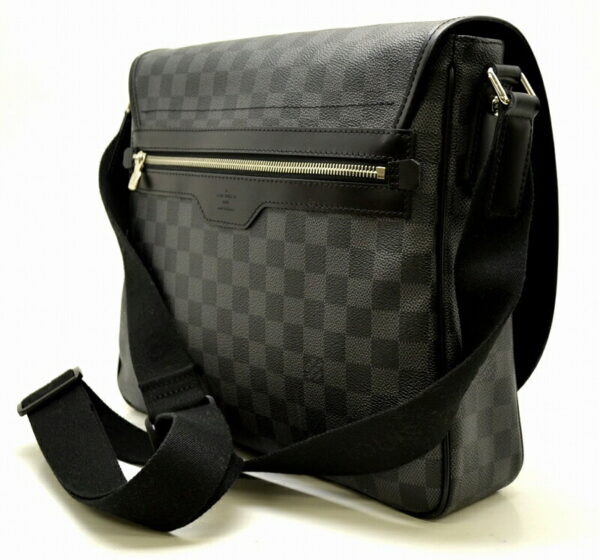 11491523 1 Louis Vuitton Renzo Shoulder Bag Damier Graphite Black