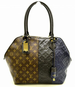 11500060 Louis Vuitton Monogram Manhattan PM Hand Bag Brown Gold Hardware