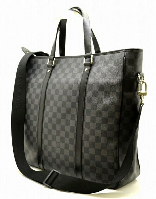 11500174 1 Louis Vuitton Tadao PM Tote Bag Damier Graphite Black