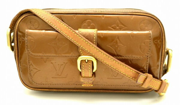 11500372 Louis Vuitton Christie MM Pochette Monogram Vernis Bronze