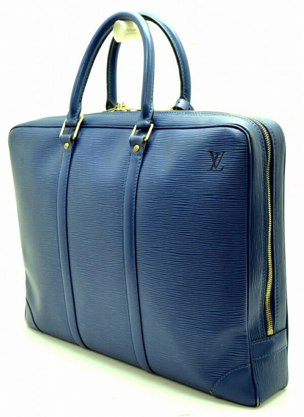 11500493 1 Louis Vuitton Voyage Business Bag Epi Blue