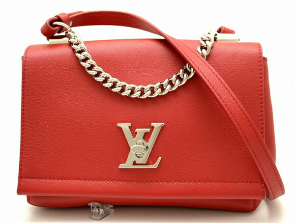 11500691 Louis Vuitton Lock Me II BB Handbag Ruby Red