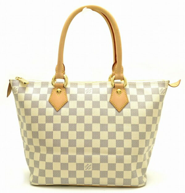 11500737 Louis Vuitton Saleya PM Tote Bag Damier Azur White