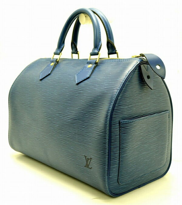 11500759 1 Louis Vuitton Speedy 30 Bag Epi Blue