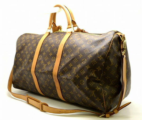 11500761 1 Louis Vuitton Keepall Bandouliere 55 Bag Monogram Brown