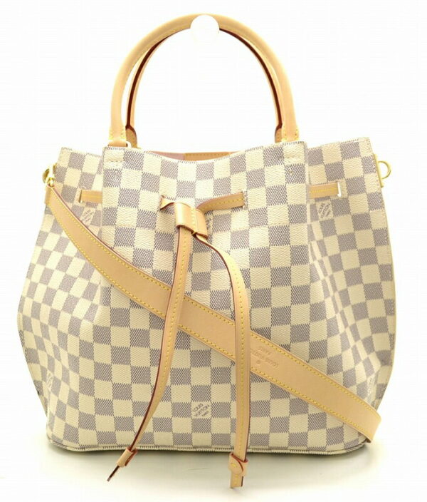 11500763 Louis Vuitton Girolatta Tote Bag Damier Azur Pink