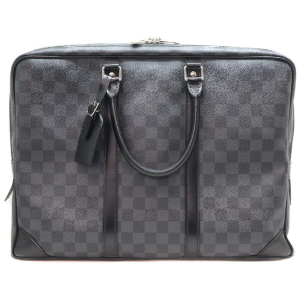 11501 1 Louis Vuitton Porte de Cumain Voyage Shoulder Bag Damier Graphite Black