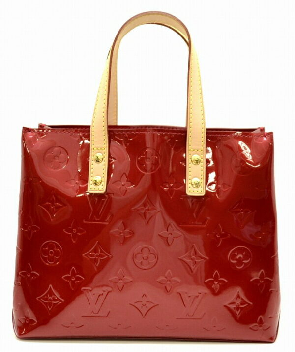 11501028 Louis Vuitton Reed PM Tote Bag Monogram Vernis Red