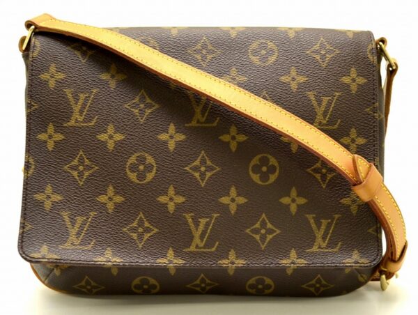 11501122 Louis Vuitton Musette Tango Shoulder Bag Monogram Brown