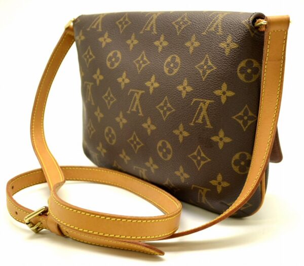 11501122 1 Louis Vuitton Musette Tango Shoulder Bag Monogram Brown