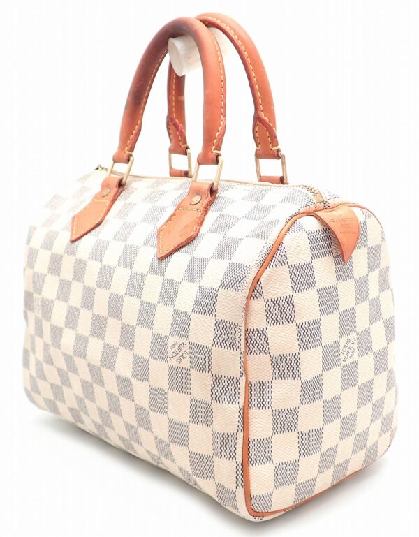 11501135 1 Louis Vuitton Speedy 25 Bag Damier Azur White