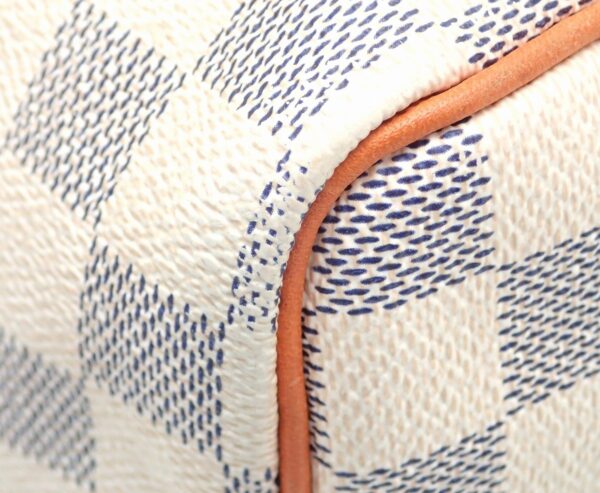 11501135 2 Louis Vuitton Speedy 25 Bag Damier Azur White