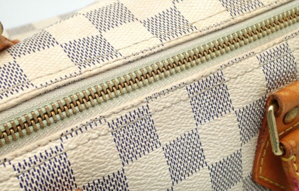 11501135 7 Louis Vuitton Speedy 25 Bag Damier Azur White