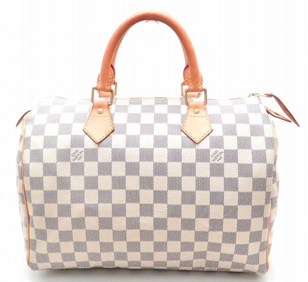 11510723 Louis Vuitton Speedy 30 Bag Damier Azur White