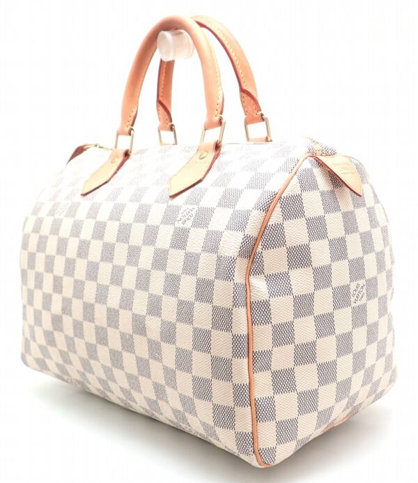 11510723 1 Louis Vuitton Speedy 30 Bag Damier Azur White