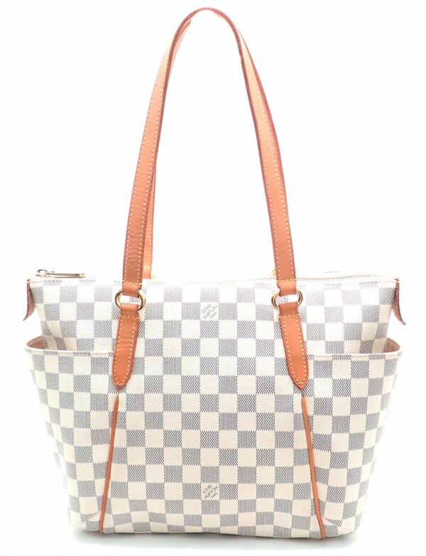 11510759 Louis Vuitton Totally PM Tote Bag Damier Azur White