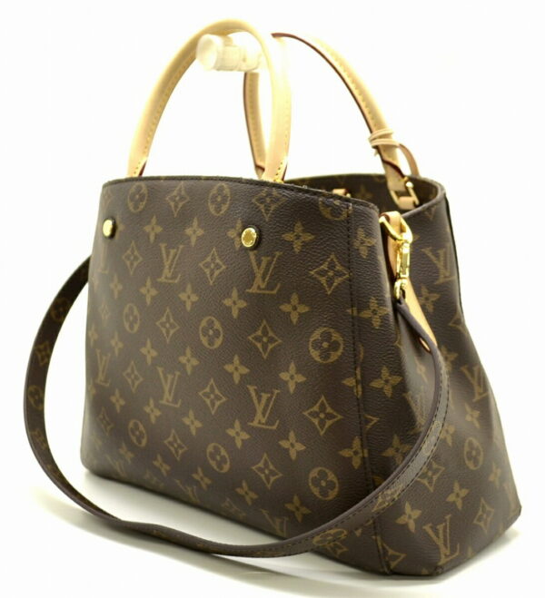 11510809 1 Louis Vuitton Montaigne MM Crossbody Monogram Brown