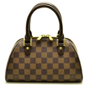 11510810 Louis Vuitton Damier Marais Ebene Shoulder Bag Brown